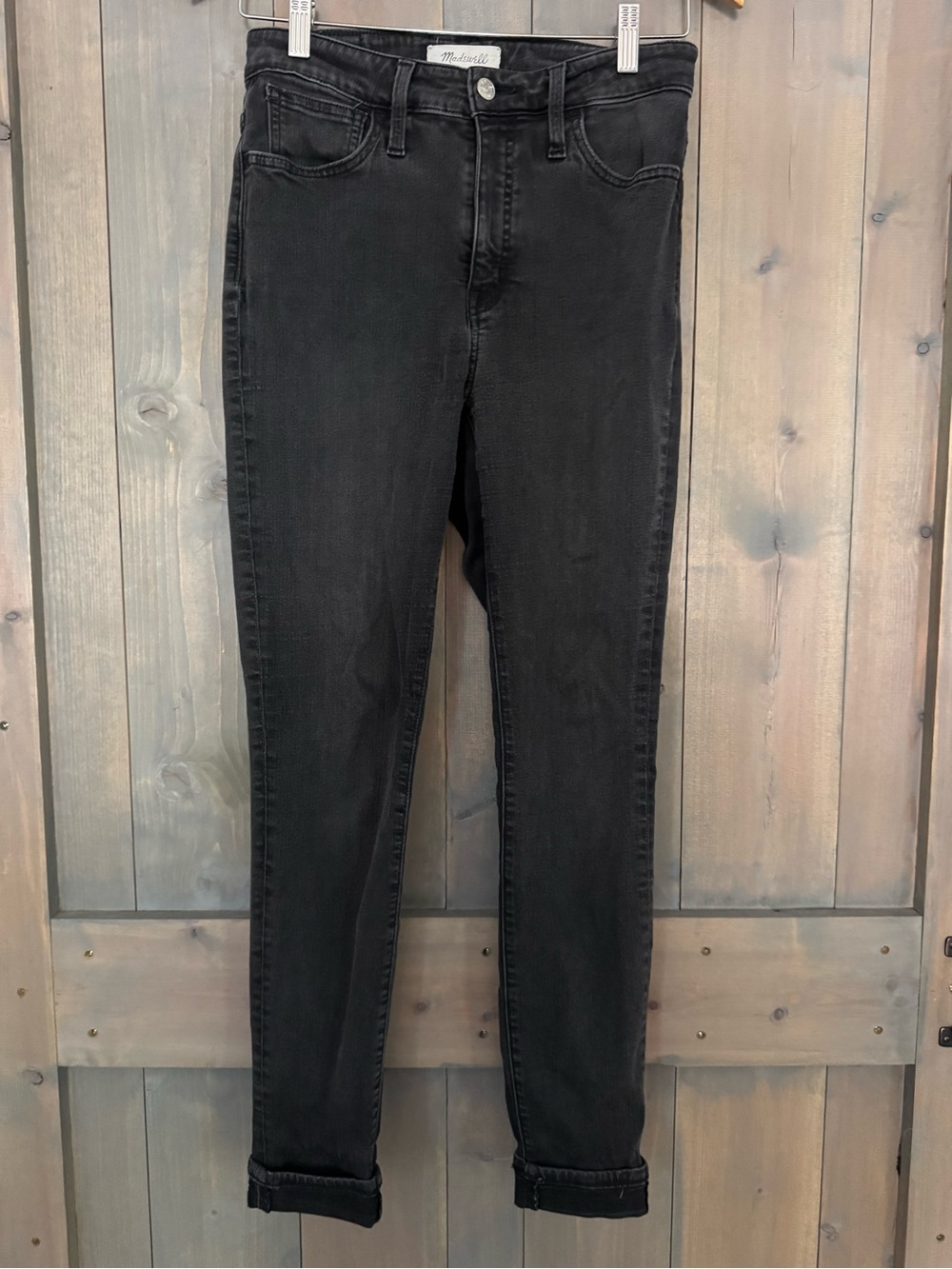 Madewell Black Skinny Jeans — High-Rise Slim Fit